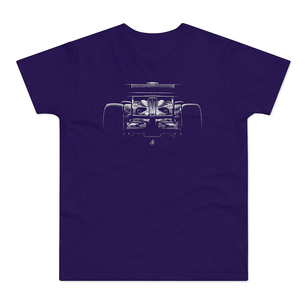 Miniature : T-shirt Formule 1, V10, unisexe, violet
