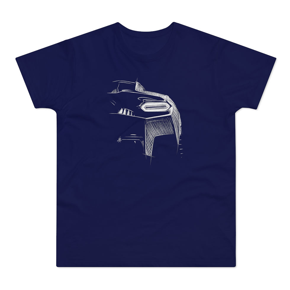 Miniature : T-shirt Lamborghini Temerario, unisexe, bleu marine