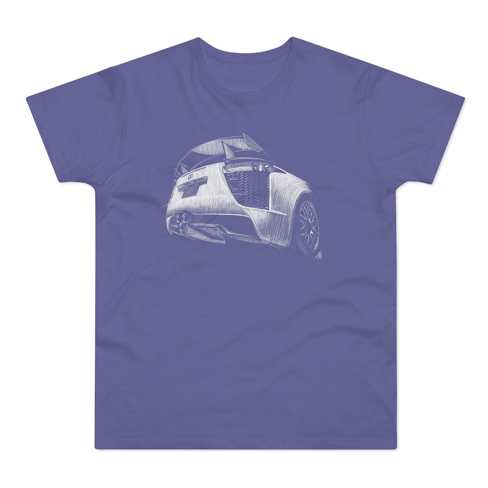 Miniature : T-shirt Lexus LFA, unisexe, mauve