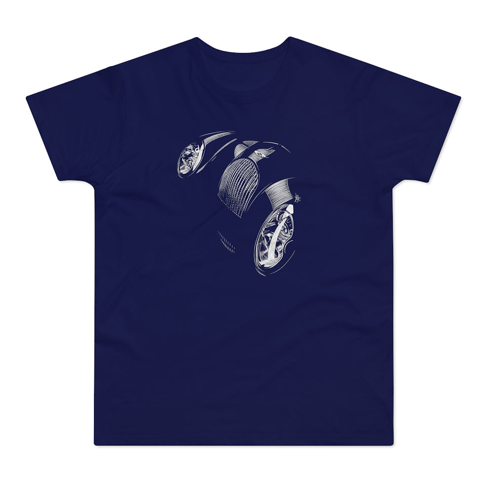 Miniature : T-shirt Morgan Aero, unisexe, bleu marine