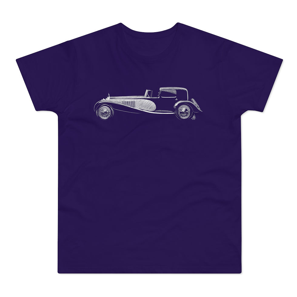 Miniature : T-shirt Bugatti Royale, unisexe, violet