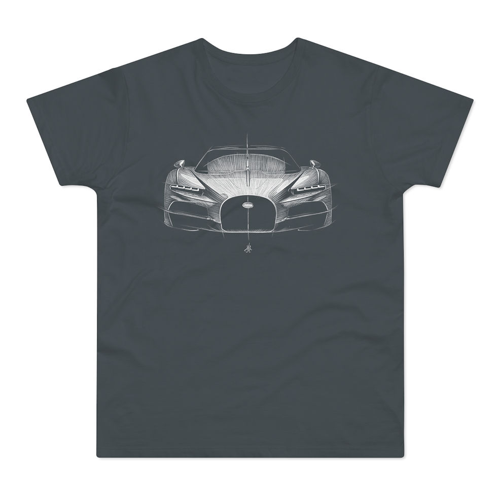 Miniature : T-shirt Bugatti Tourbillon, unisexe, gris