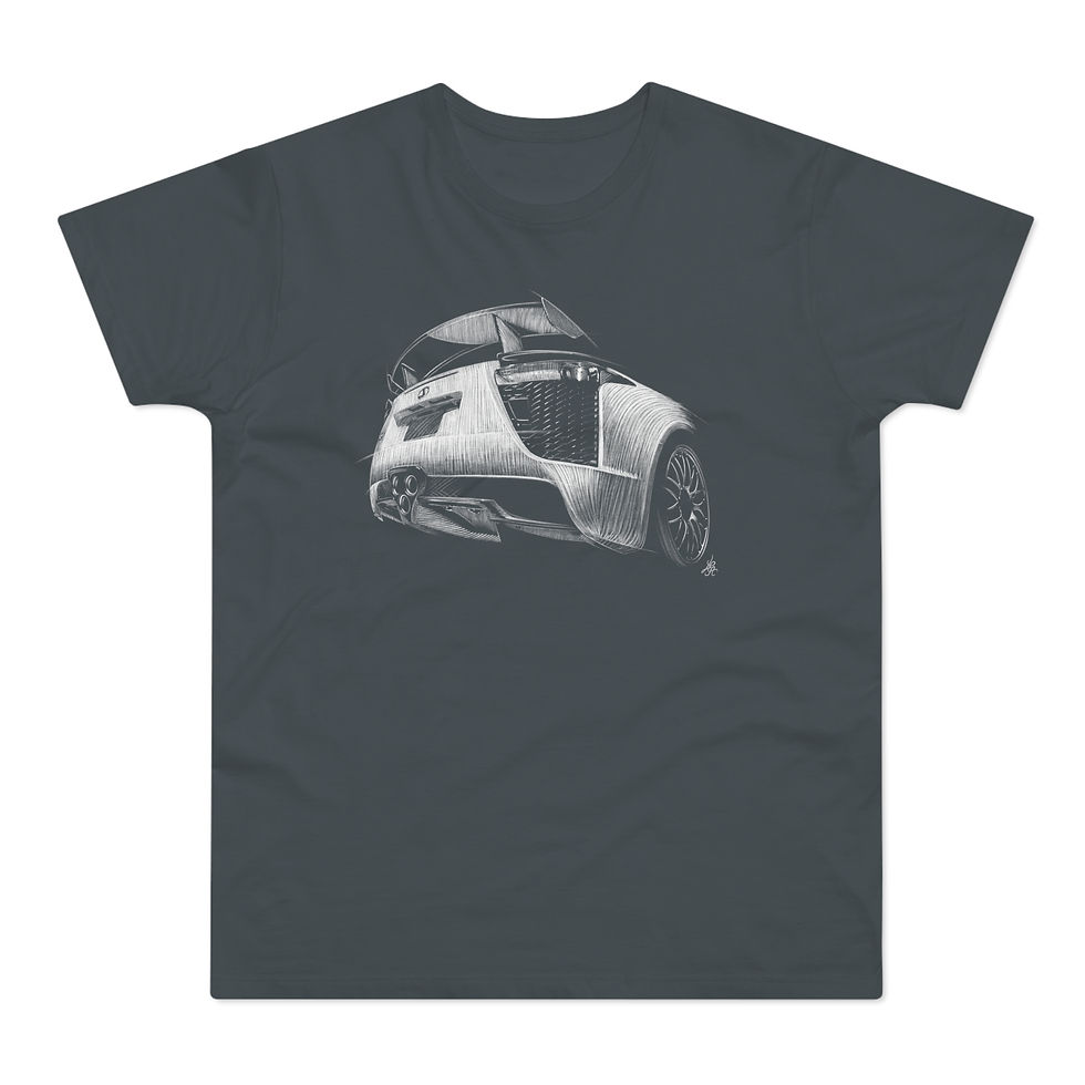 Miniature : T-shirt Lexus LFA, unisexe, gris