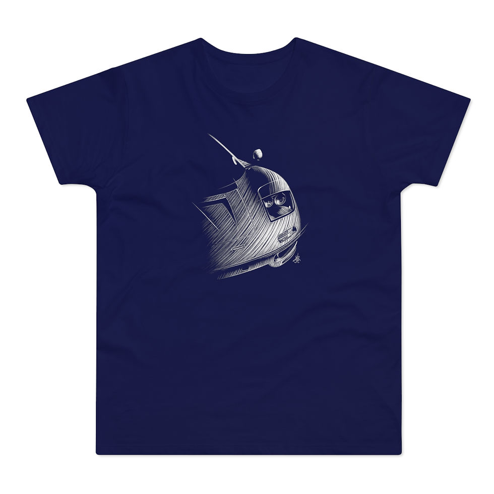 Miniature : T-shirt McLaren F1, supercar, unisexe, bleu marine