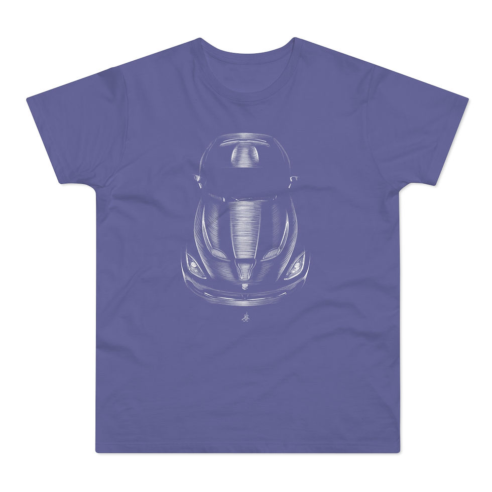 Miniature : T-shirt Dodge Viper GTS, unisexe, mauve