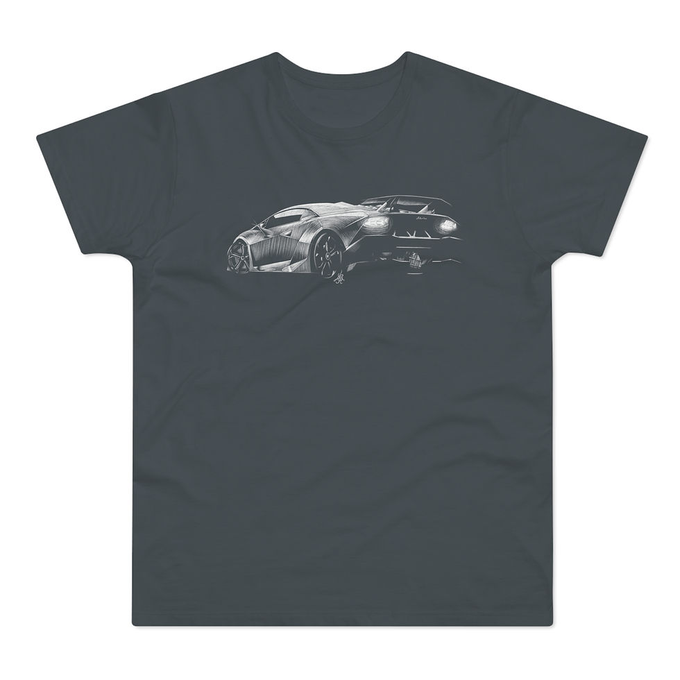 Miniature : T-shirt Lamborghini Sesto Elemento, unisexe, gris