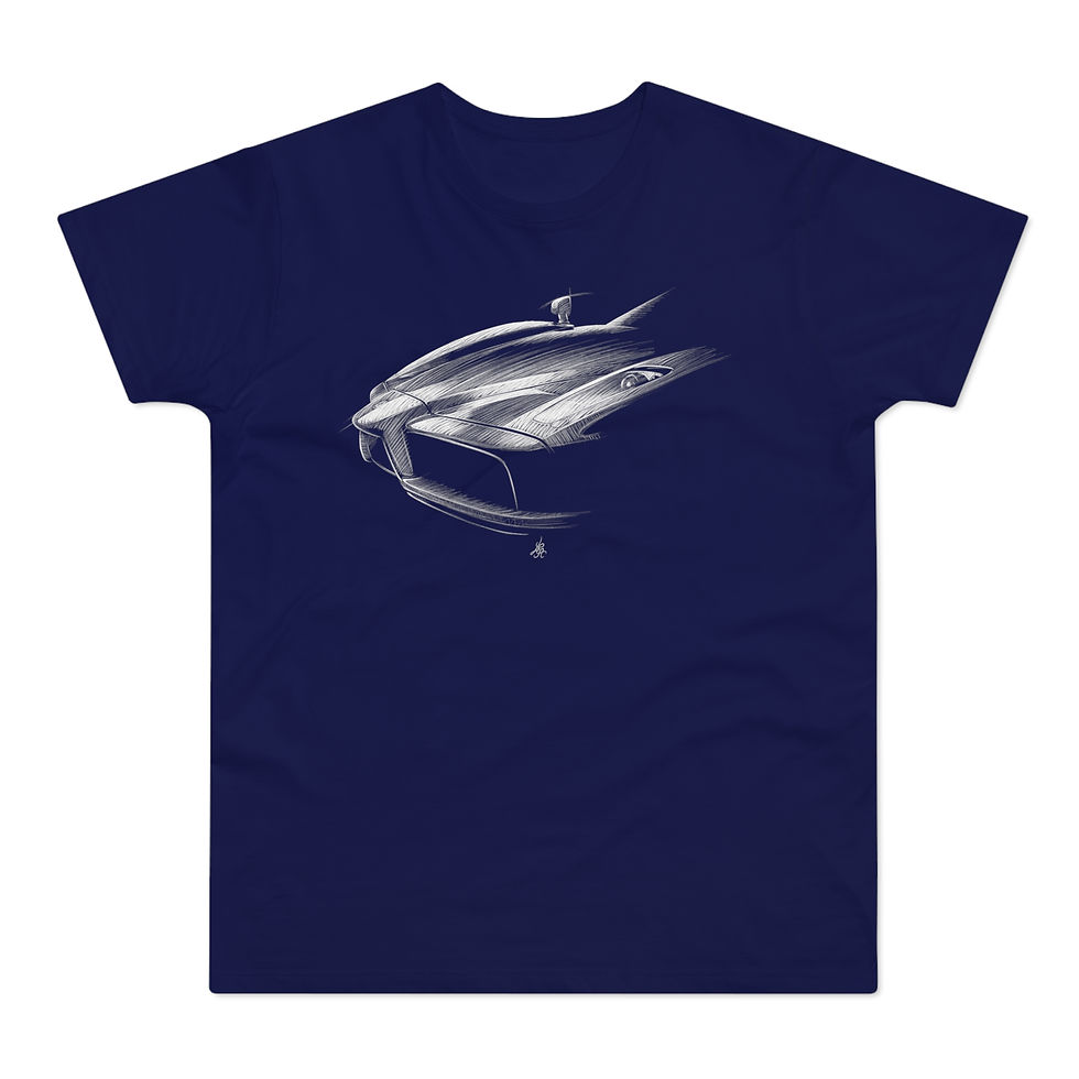 Miniature : T-shirt Ferrari Enzo, unisexe, bleu marine