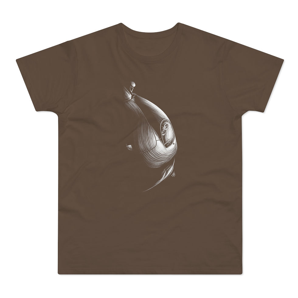 Miniature : T-shirt Porsche Carrera GT, unisexe, marron