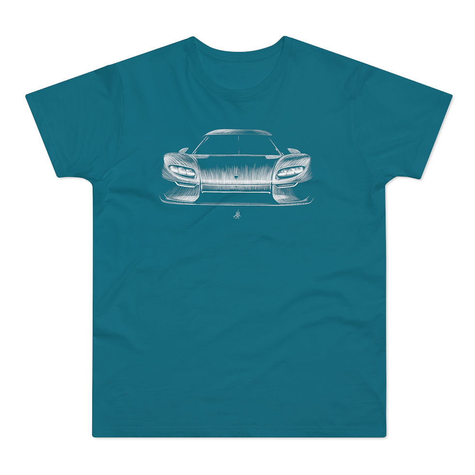 Miniature : T-shirt Koenigsegg CCX50, unisexe, bleu