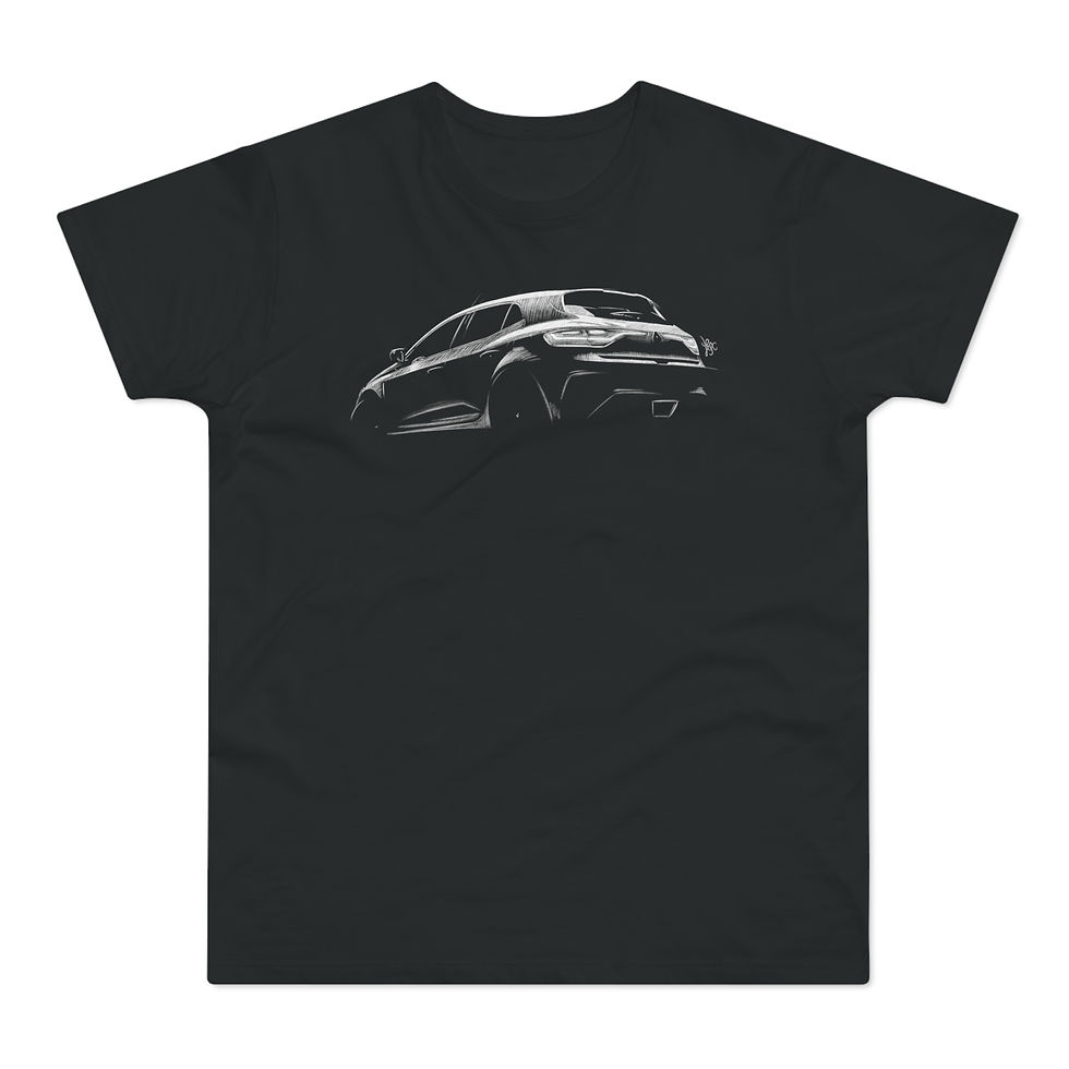 Miniature : T-shirt Renault Megane 4 RS, unisexe, noir