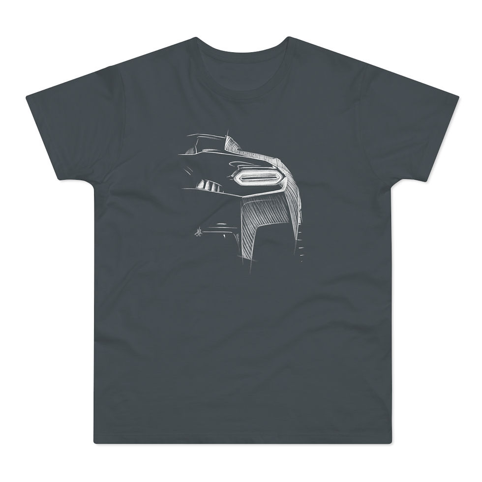 Miniature : T-shirt Lamborghini Temerario, unisexe, gris