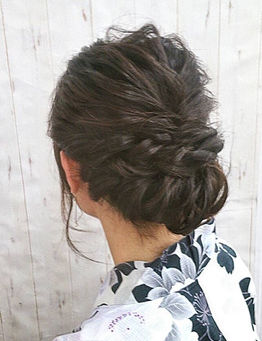 浴衣を着て女子会へ♪