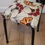 Miniature : Tabouret  RED AND ORANGE FLOWER