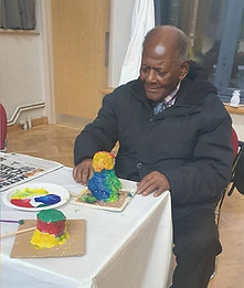 Older gentleman decoration papertunity sculpture