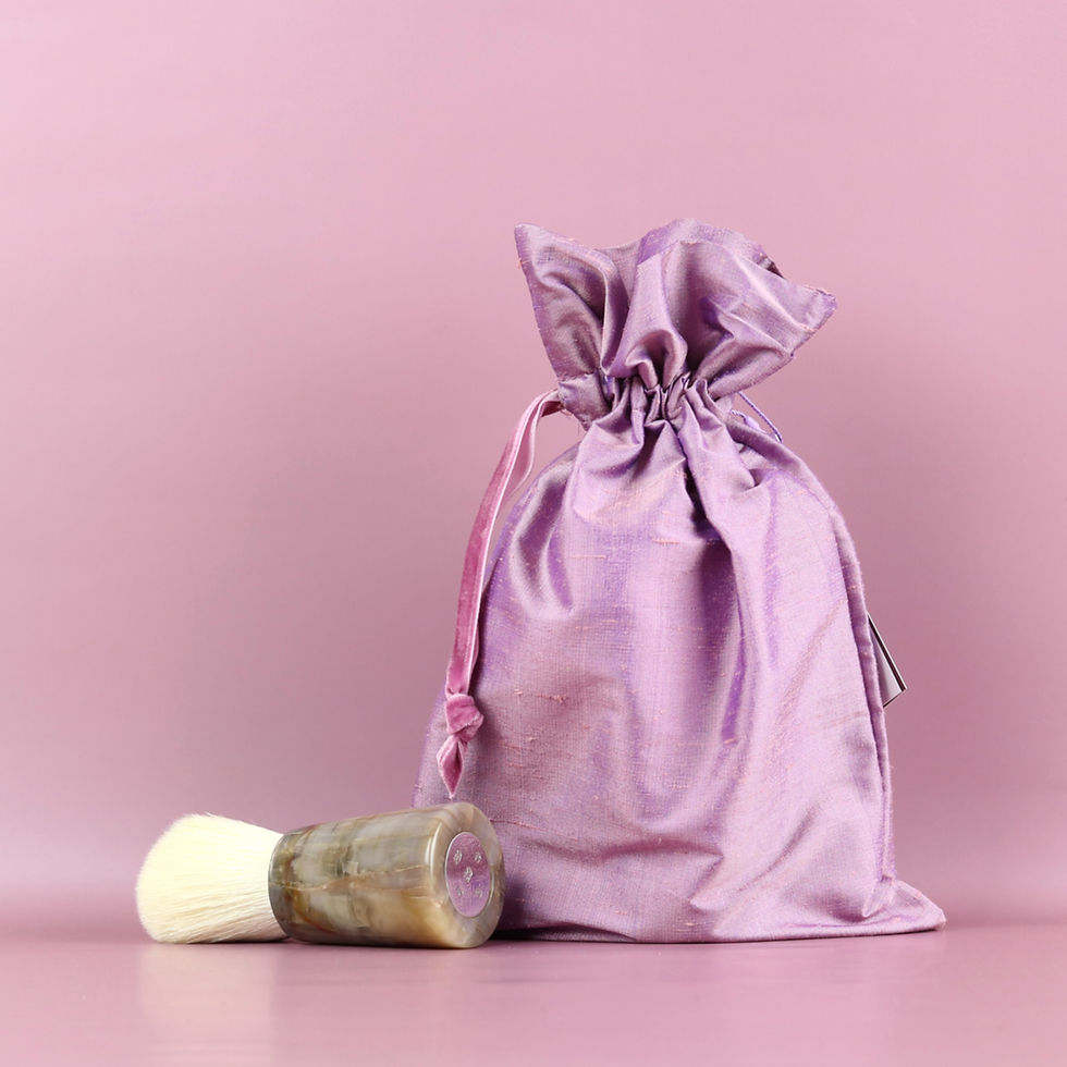 Thumbnail: Powder Brush In Opalized Petrified Wood