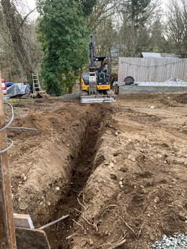 excavation, plumbing, electrical service, trenching 