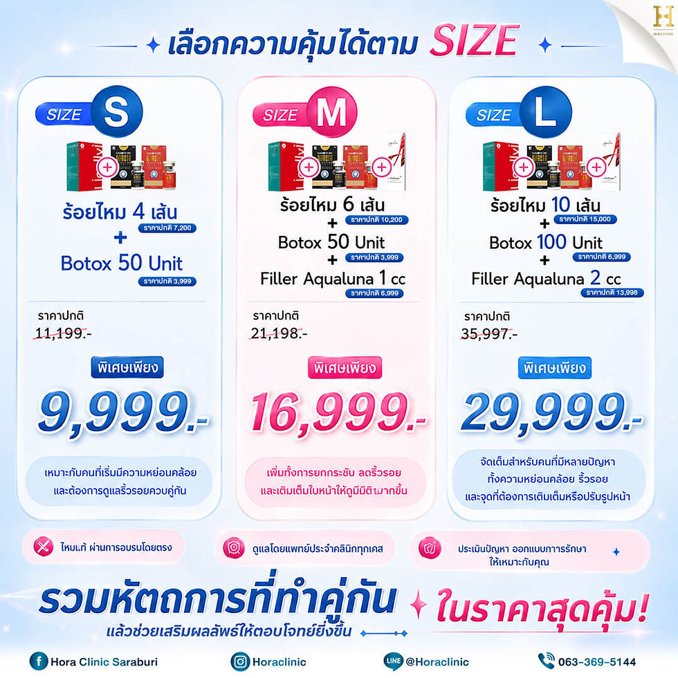 ภาพขนาดย่อ: 🌈 THREAD LIFT COMBO🌈 ยก + เติม + ลดริ้วรอย ครบจบในโปรเดียว!