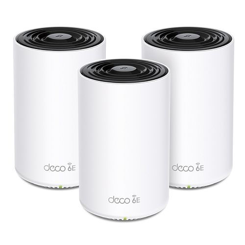TP-LINK (DECO XE75 PRO) AXE5400 Wi-Fi 6E Tri-Band Mesh System, 3 Pack, AI-Driven
