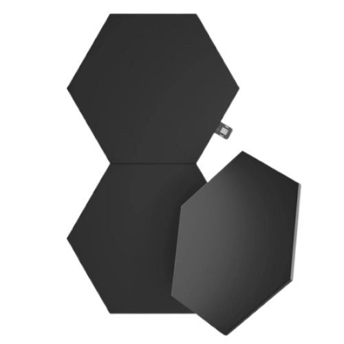 Nanoleaf Shapes Limited Edition Ultra Black Hexagons Expansion Pack (3-Panels),