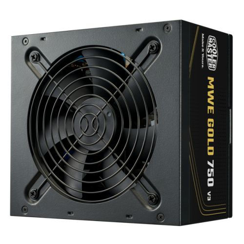 Cooler Master 750W MWE Gold V3 ATX 3.1 PSU, Fully Wired, HDB Bearing Fan, 80+ Go