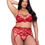 Thumbnail: ROUGE BOW 3-PIECE GARTER SHORT SET