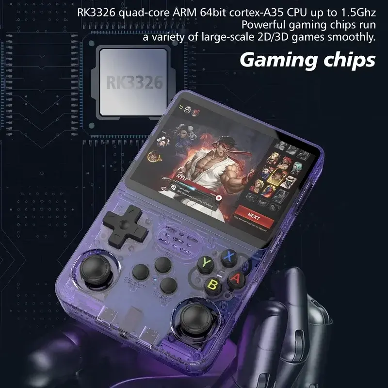 Thumbnail: R36S Retro Handheld Video Game Console ARKOS System 3.5 Inch IPS Screen Classic 