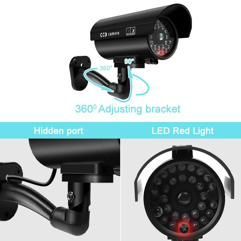 Thumbnail: 1PC Dummy Security Camera Watreproof Indoor Outdoor Fake CCTV Surveillance Syste
