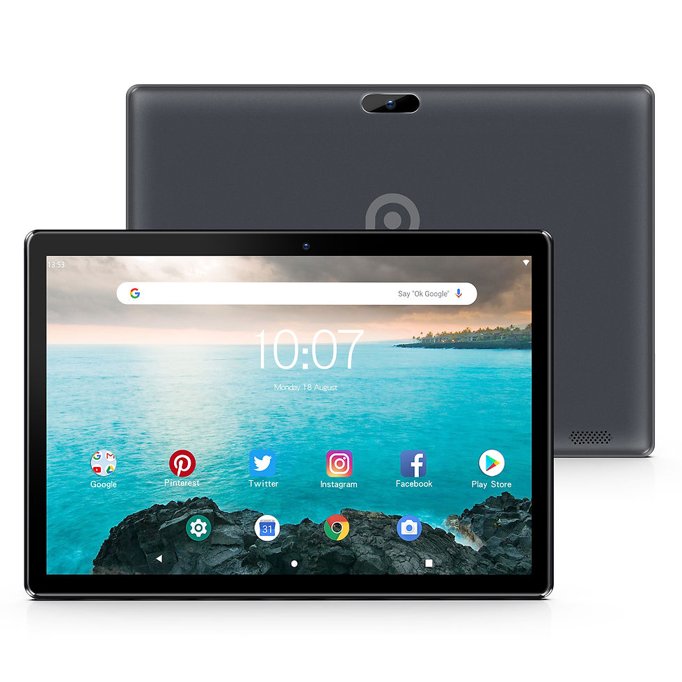 Thumbnail: PRITOM 10 Inch Tablet PC with SIM Slot Android 13 64 GB Quad Core Touch Screen W