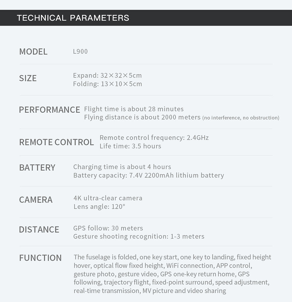 Thumbnail: Drone L900 Pro 4K Professional 5G GPS HD Dual Camera Photography Brushless Folda