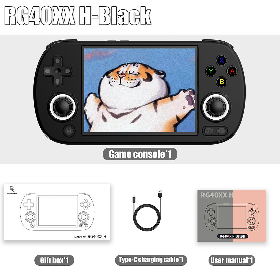 Thumbnail: ANBERNIC RG40XX H Handheld Game Console 4.0-in 640*480 IPS Screen 3200mAh 64 Bit