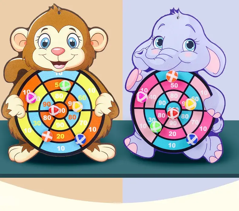 Thumbnail: Educational Dart Board Baby Dart Indoor Sports Child Montessori Games for Childr