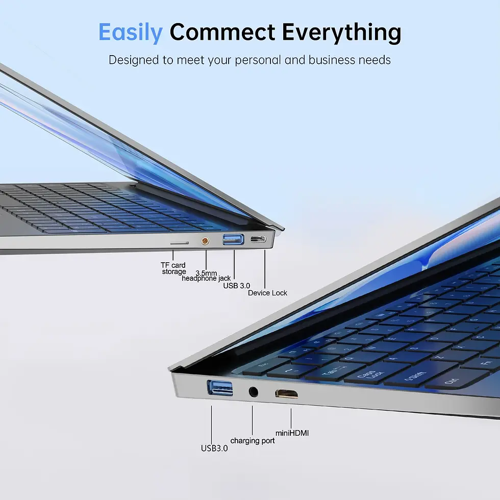 Thumbnail: Laptop 15.6" intel i7-6500U gaming laptops 32GB DDR4 2TB windows 11 Backlit Keyb