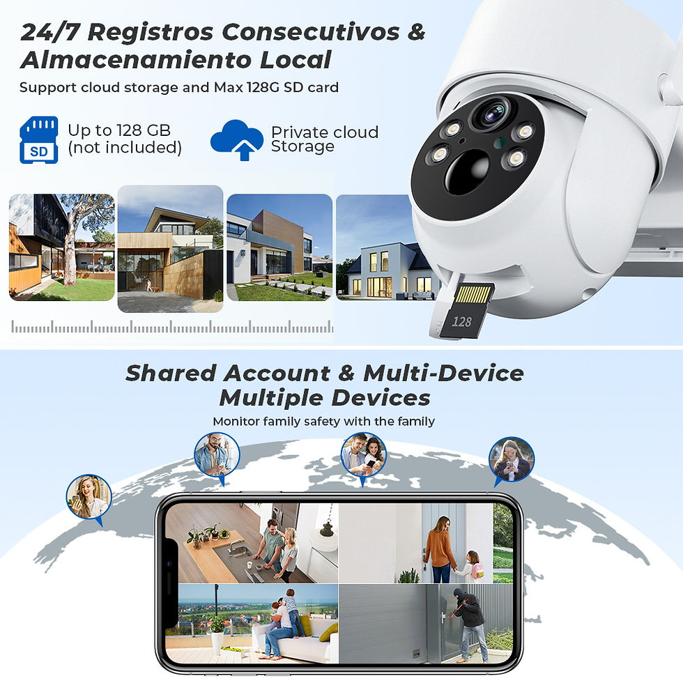 Thumbnail: WiFi PTZ Camera Outdoor Wireless Solar IP Camera 4MP HD Built-in Battery Video S