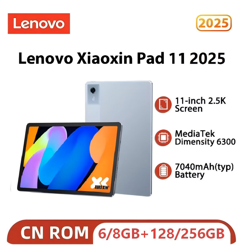 Thumbnail: Original CN Lenovo Xiaoxin Pad 11 2025 Tab 128GB 256GB ROM MTK Dimensity 6300 11
