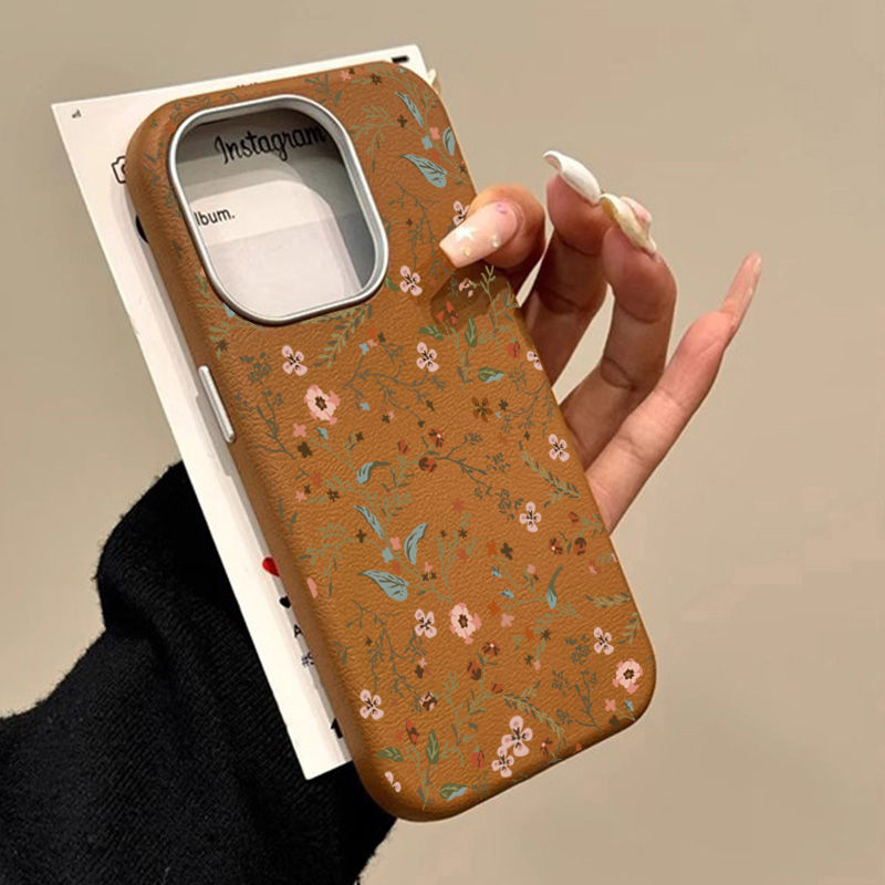 Thumbnail: Small Flower Lichee Pattern Phone Case For iPhone 17 16 Pro Max 15 14 13 12 11 X