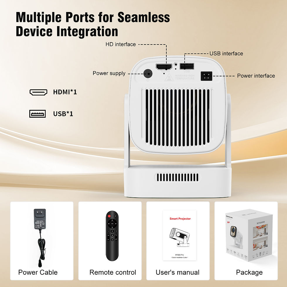 Thumbnail: Magcubic HY310 Projector Auto Focus 4K Native 1080P 330ANSI Android11 5W Speaker