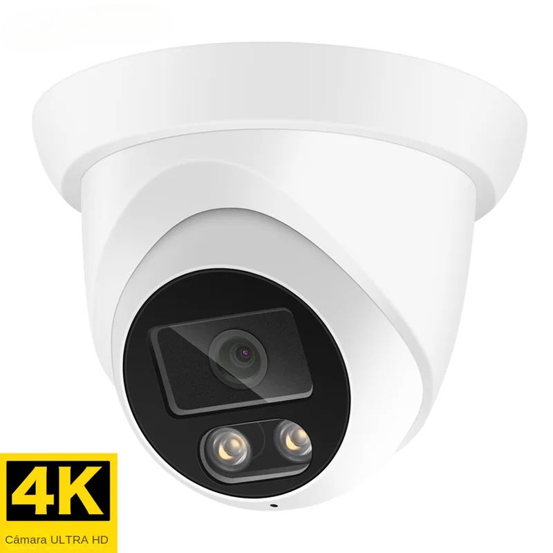 Thumbnail: New 4K 8MP IP Camera Audio Outdoor AHD H.265 Onvif Wide Angle 2.8mm AI Color Nig