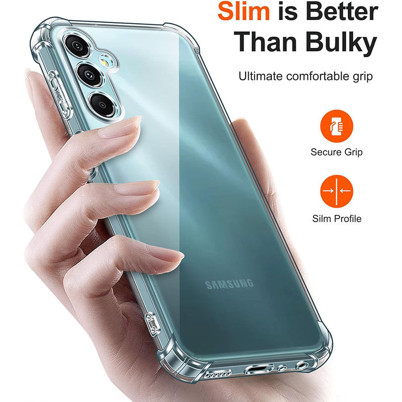 Thumbnail: Shockproof Clear Silicone Soft Case For Samsung Galaxy S24 S23 S21 FE S22 Plus U