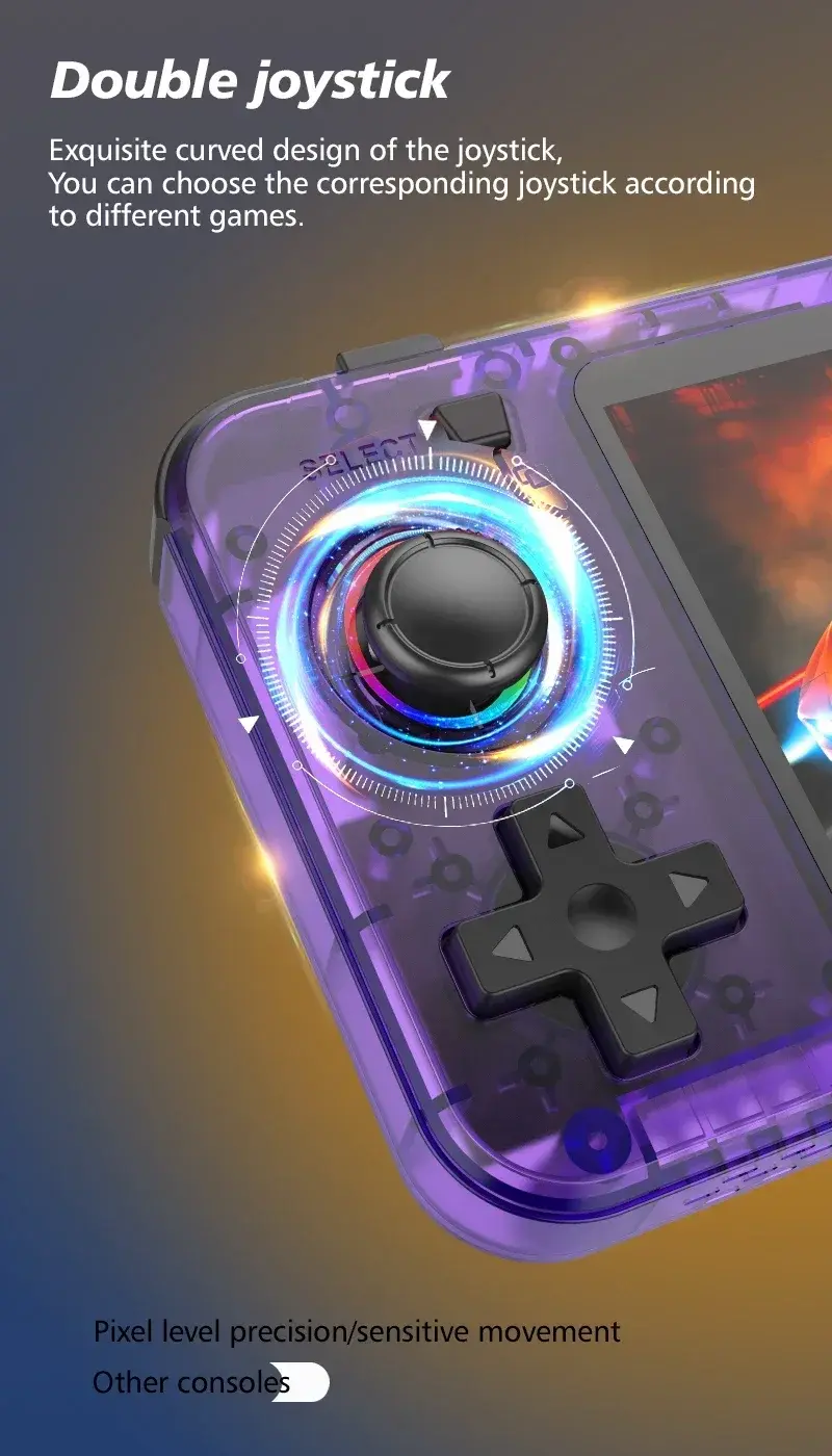 Thumbnail: BOYHOM New R36H Handheld Game Console 3.5-inch IPS Screen Linux RK3326 Retro Vid