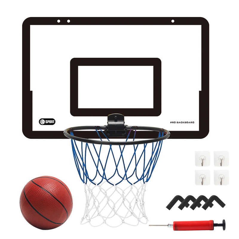 Thumbnail: Children's wall mounted silent non porous foldable basketball stand indoor and o