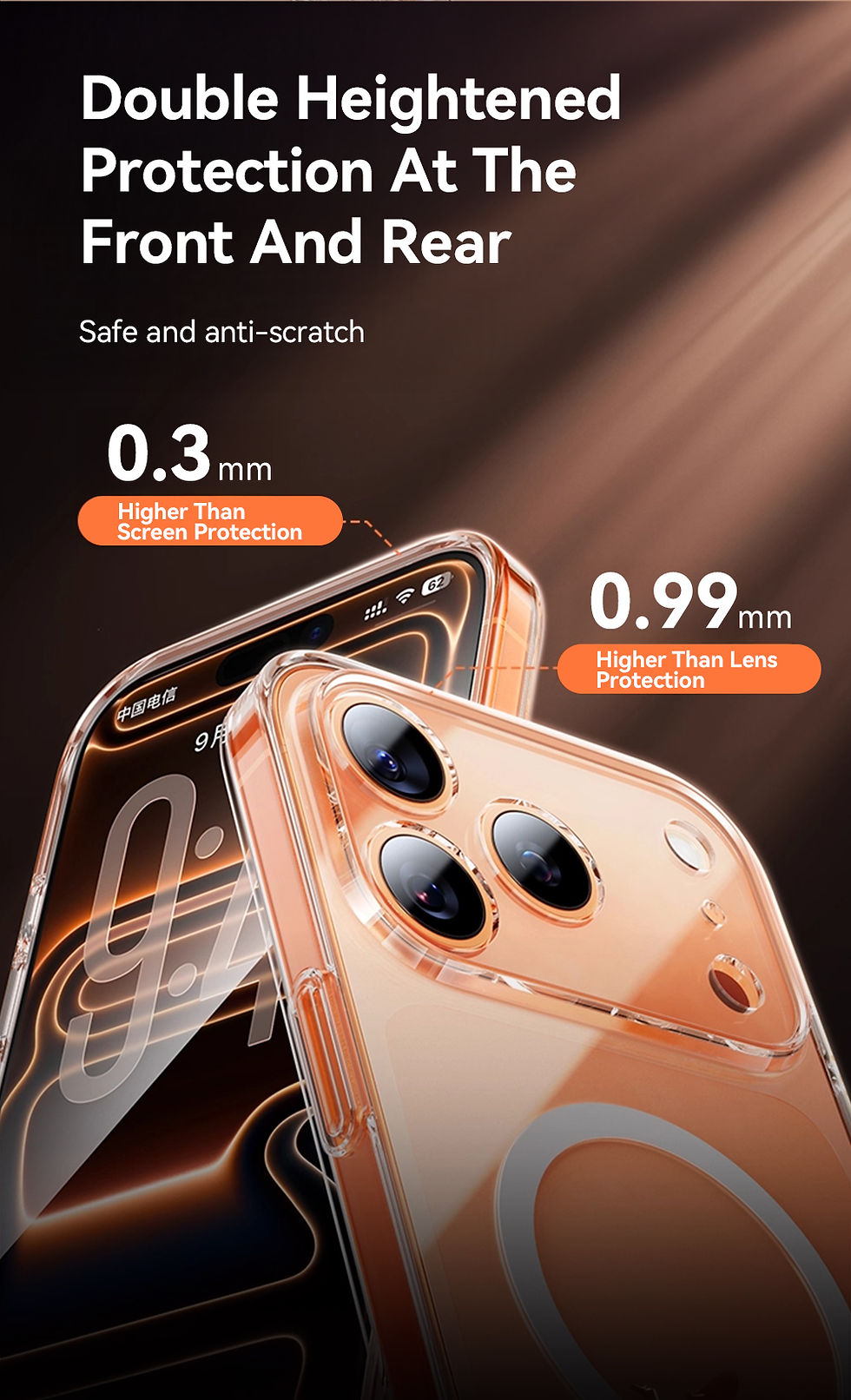 Thumbnail: Joyroom Magnetic Case For iPhone 17 16 Pro Max Case Anti Yellow Transparent Cove