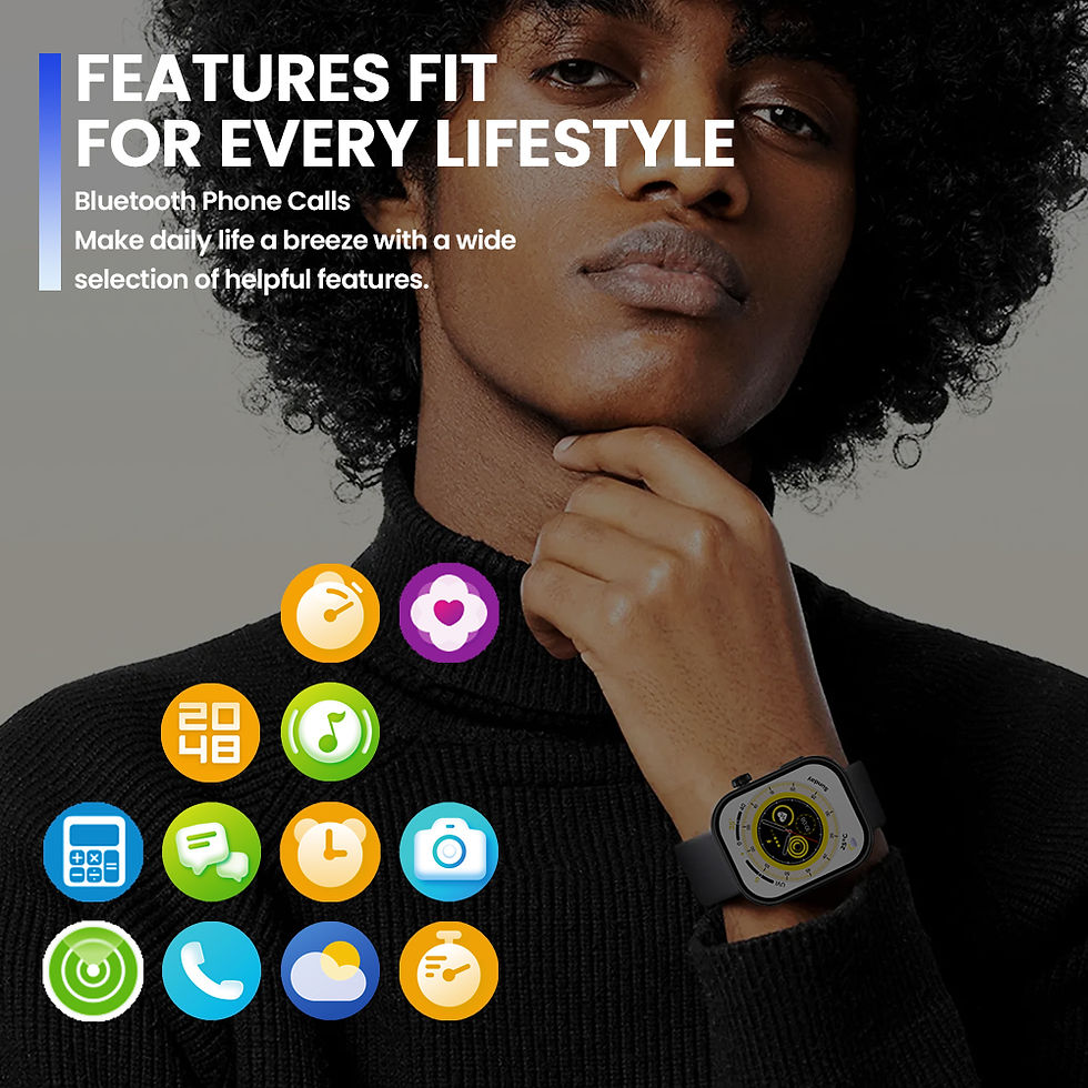Thumbnail: New Zeblaze Btalk Plus Voice Calling Smartwatch 2.03'' HD Color Display Health a