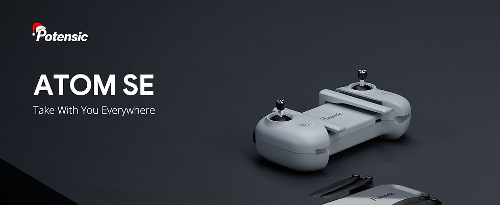 Thumbnail: Potensic Drones Under 249g GPS Auto Return Single Axis Gimbal EIS Professional D