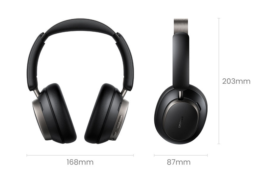 Thumbnail: UGREEN Studio Pro 48dB ANC Wireless Headphones Over Ear Bluetooth Earphones Acti