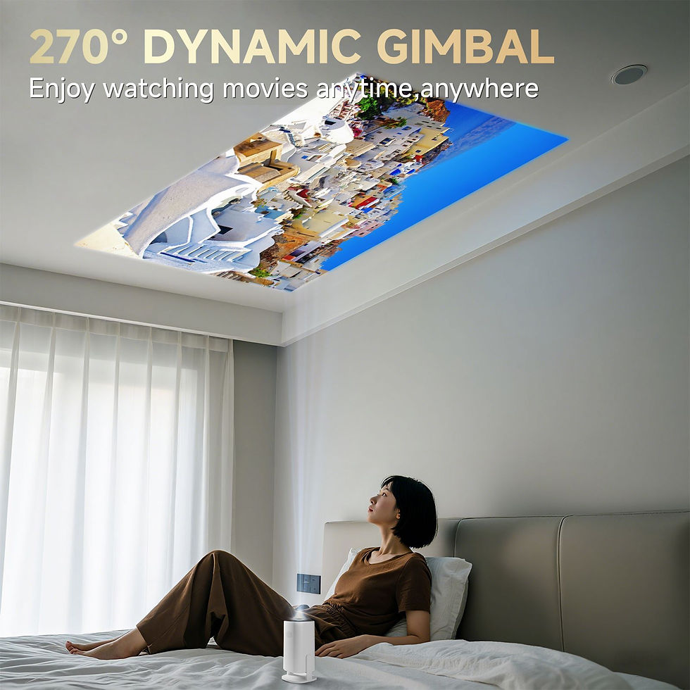 Thumbnail: HONGTOP P30PRO Smart Mini Projector Android 14 WiFi6 BT 5.0 Support 4K 1280*720P