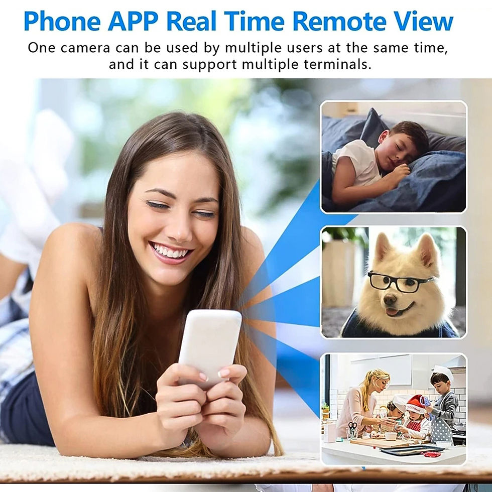Thumbnail: 4K HD Mini Camera Wireless WIFI Camera Supports 5X zoom, motion detection, remot