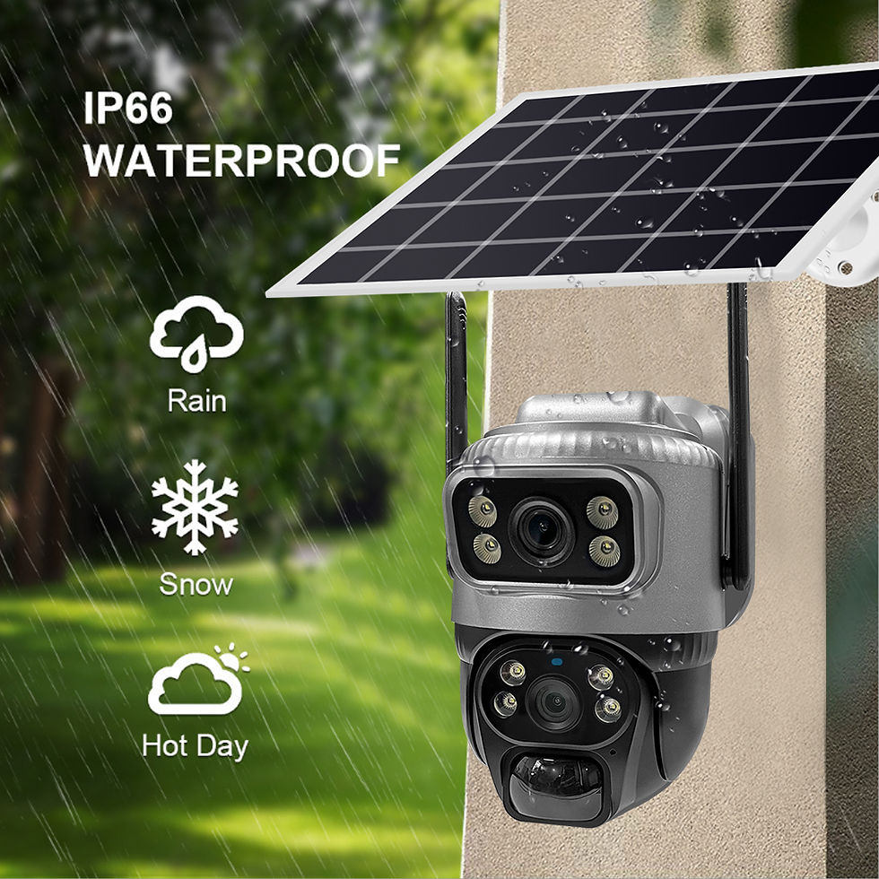 Thumbnail: V380 Dual Lens 4G Camera Solar PIR Human Detection Night Vision Waterproof Secur