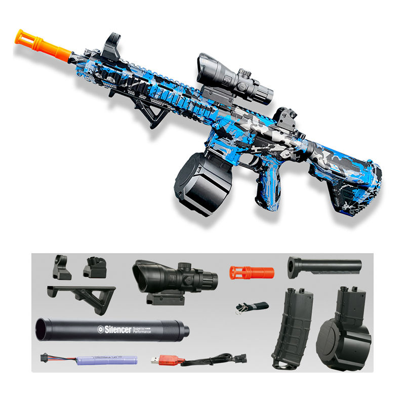 Thumbnail: M416 Gun Toy Outdoor Electric Blaster Shooting Sport Gel Bullet Shoot Summer Wat