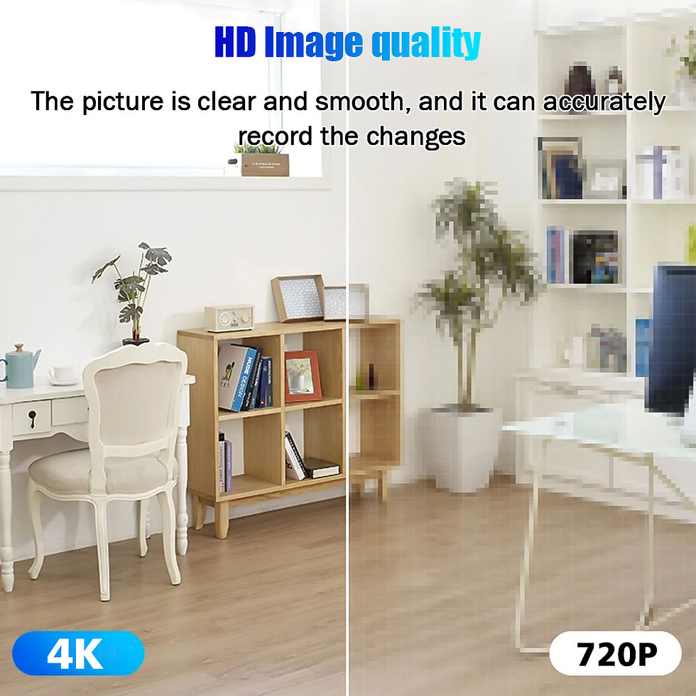 Thumbnail: 4K HD Mini Camera Wireless WIFI Camera Supports 5X zoom, motion detection, remot
