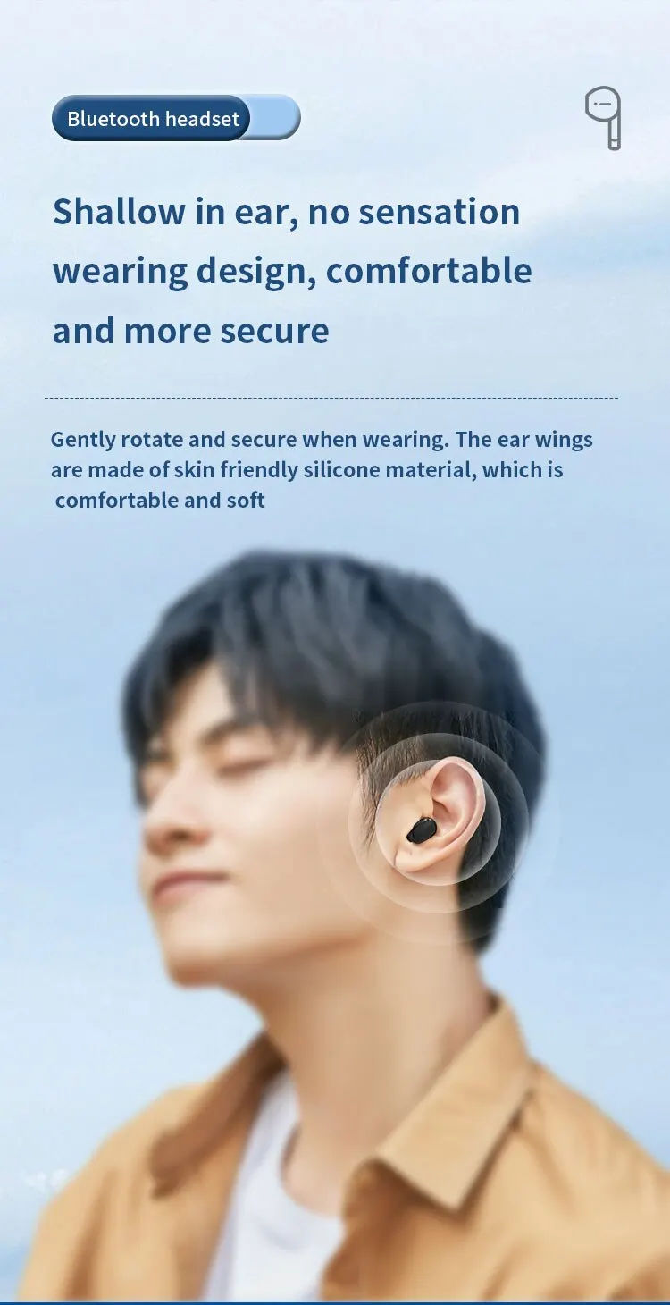 Thumbnail: A6S Bluetooth Headset In-ear Macaron 5.0TWS Earbuds Waterproof Sports Binaural S